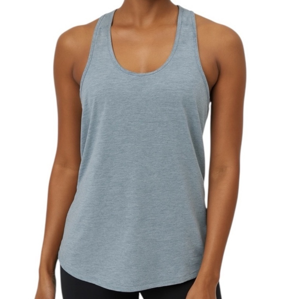 lululemon athletica Women's Light Blue Racerback Tank Top